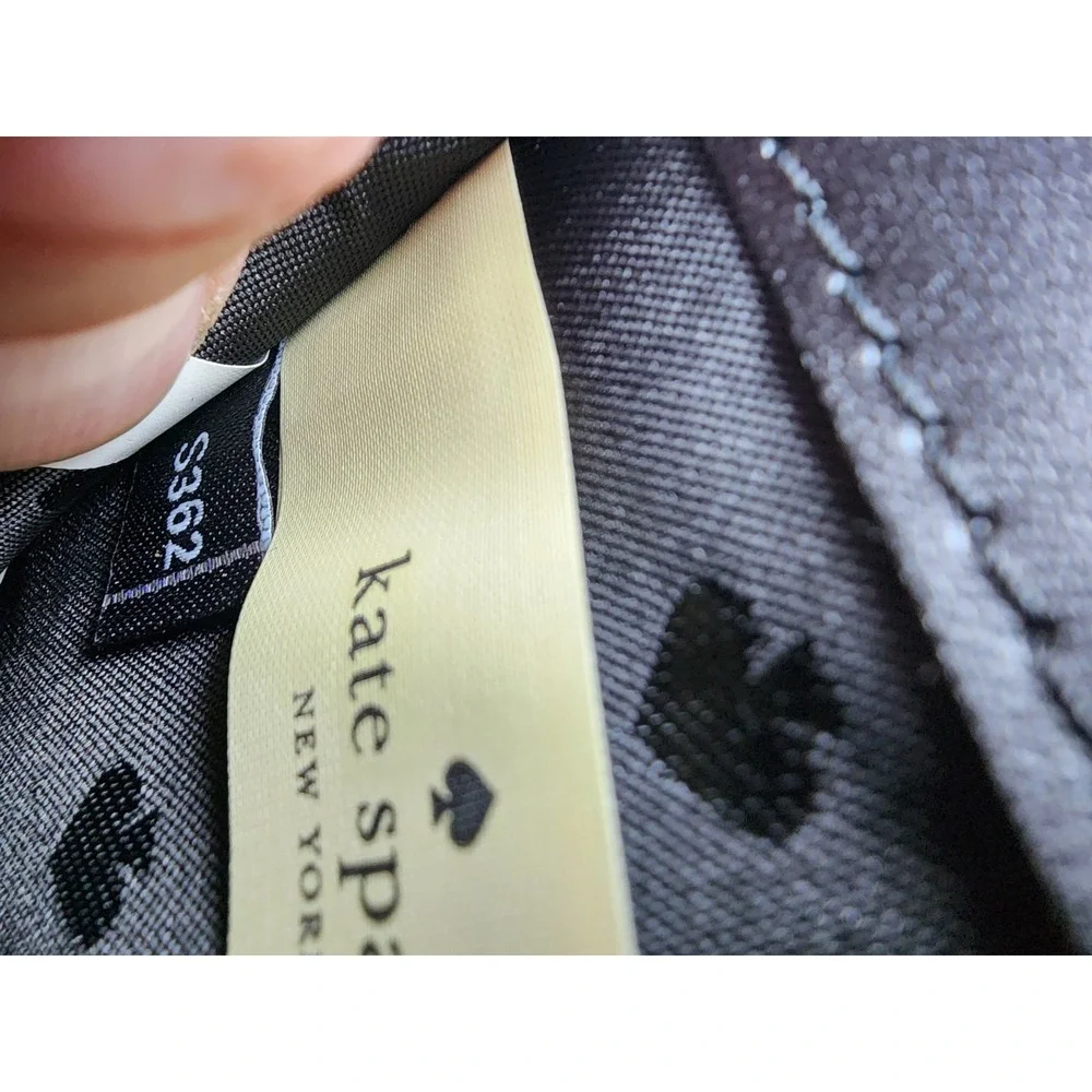 kate spade‎ new york wallet wlru5372 black buttery leather EUC